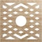 Ekena Millwork Chevron Wood Fretwork Pierced Ceiling Medallion, Red Oak, 24"OD x 6 1/4"ID x 3/8"T CMWP24X24X0375CHRO - alternate 1